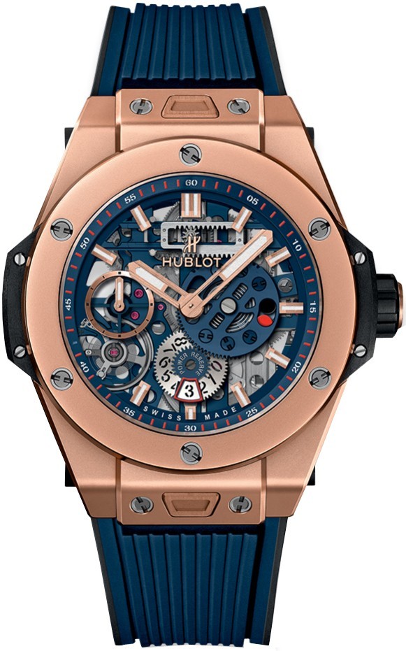 AAA Replica Hublot Big Bang MECA-10 King Gold Blue Watch 414.OI.5123.RX